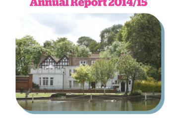 front cover of annual report 2014-15 