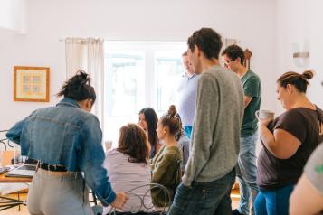 Group of people at a meeting