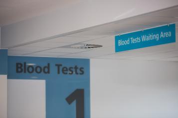 blood tests waiting area