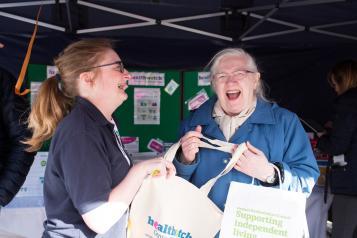 Healthwatch volunteers at event 