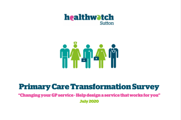 front cover of primary care transformation survey report 