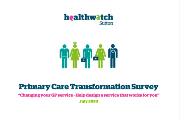 front cover of primary care transformation survey report