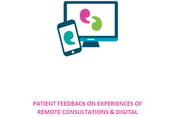 front cover of patient feedback of remote consultations & digital prescriptions report 