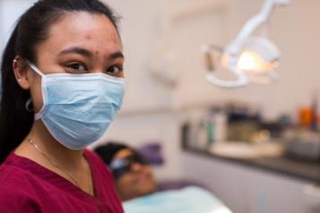 female dentist